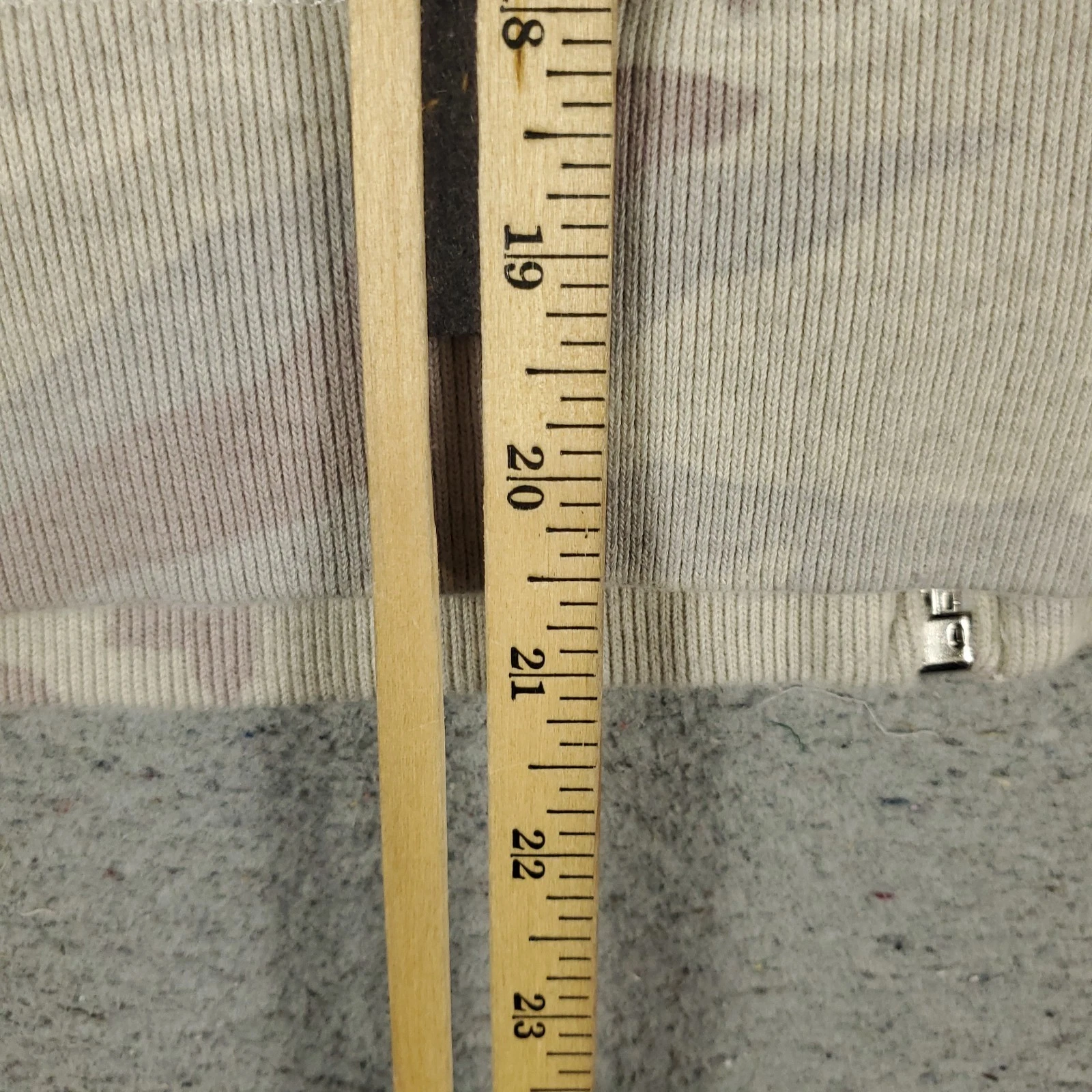 VETEMENTS Ralph Lauren maglione donna piccolo beige mimetico full zip felpa con cappuccio