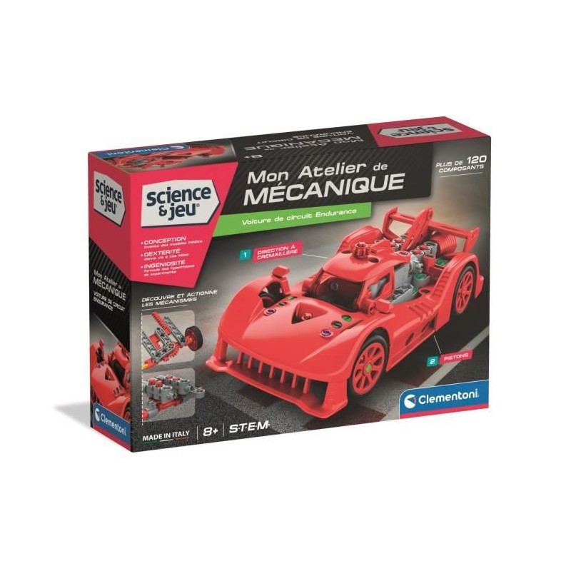 Voiture de circuit Clementoni pour remplacer un véhicule usé ou étendre un jeu