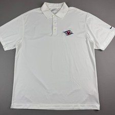 Nike Golf Dri-Fit Mens XL White Polyester Disney Cruise Logo Performance Polo