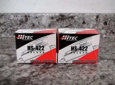 2 x New Hitec HS-422 Deluxe / 31422S Dual Oilite Analog Servos Free Shipping