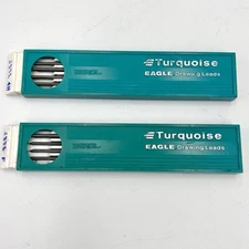 Vintage Berol Turquoise Eagle Drawing 4H & F Leads Drafting