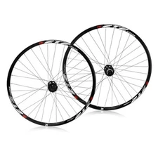 ZTZ Juego de ruedas de bicicleta de montaña Ruedas delanteras y traseras de 26"