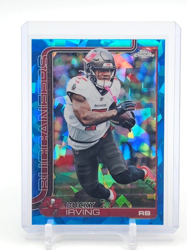 BUCKY IRVING 2025 TOPPS CHROME SAPPHIRE REFRACTOR #285 BUCCANEERS Q7436