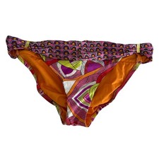 TRINA TURK Amazonia Orange Multicolor Bikini Bottom, 6