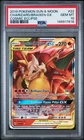 2019 POKEMON SUN & MOON COSMIC ECLIPSE #22 CHARIZARD & BRAIXEN GX PSA 10