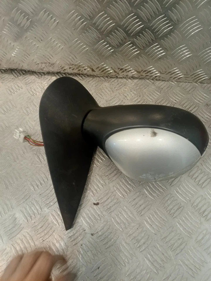 Peugeot 206 2004 espejo retrovisor lateral del conductor plateado 017003 #9 Foto 2 de 4