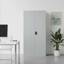 190cm Aktenschrank Metall Büroschrank Metallschrank Werkzeugschrank Stahlschrank