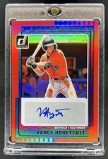 2025 Panini Donruss Vance Honeycutt Signature Series Red Auto #/49 Orioles