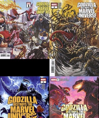 Godzilla Destroys the Marvel Universe (Issues #1 to #5 inc Variants, 2025)