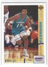 Kendall Gill 1991-92 Upper Deck #39 Charlotte Hornets Rookie