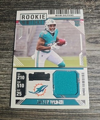 Jaylen Wright ROOKIE Ticket 2024 Panini Contenders Football Swatch No. RTS-JWT
