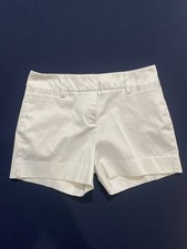 New York and Company 7th Avenue Design Studio Cuffed White Shorts Size 2