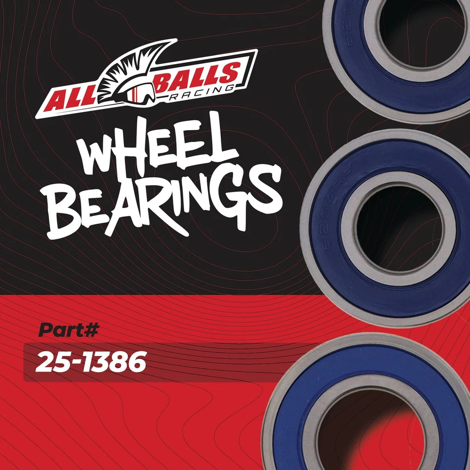 All Balls 25-1386 Wheel Bearing Kit Rear For Kawasaki ZX600E (ZX-6) 93-02 Foto 2 de 4