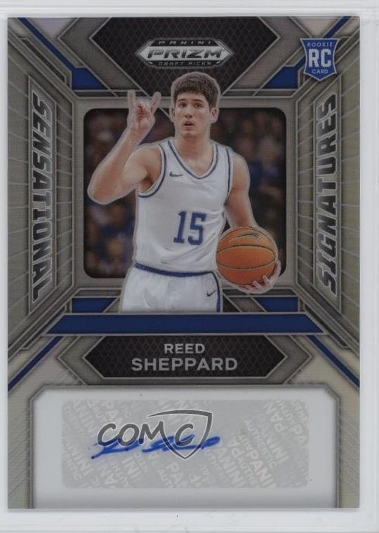 2024 Panini Prizm Draft Picks Silver Reed Sheppard #SS-RSP Rookie Auto RC 10ug