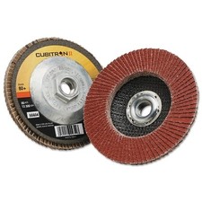 Cubitron II? Flap Disc 967A, 4-1/2 in dia, 80 Grit, 5/8 in-11 Arbor, 13,300 RPM,
