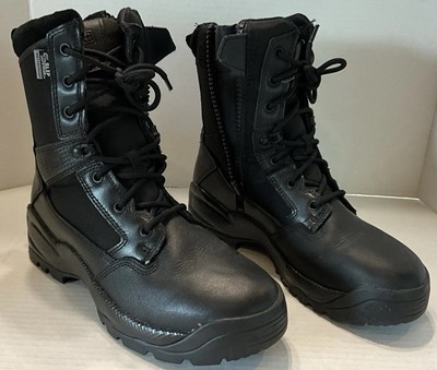 5.11 Tactical ATAC 2.0 Black Leather 8  Storm Side Zip Boots 220193 Men s 10