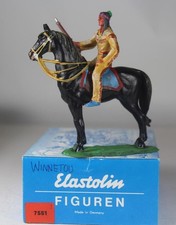 ELASTOLIN PLASTIC 70mm Wild West Indian Brave Winnetou 7551 wBox
