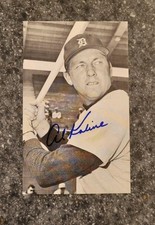 AL KALINE/TIGERS Signed/Autograph Photo Postcard - MLB Hall Of Fame
