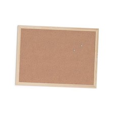 Cork Bulletin Board, 18" x 24" Inches, Light Birch Wood Frame Cork Board
