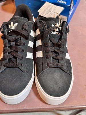 adidas Campus Vulc J Black/White/Gum, Size 7 Kids Unisex