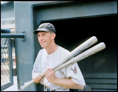cecil-travis-holding-bats 8x10 Colorized Print-FREE SHIPPING