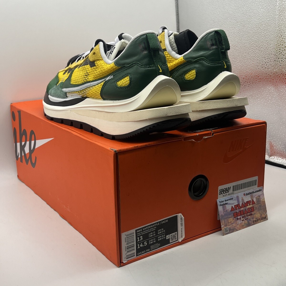 【専用】Nike sacai Vaporwaffle CV1363-700 Buy sacai x VaporWaffle 'Tour Yellow' - CV1363 700 | GOAT