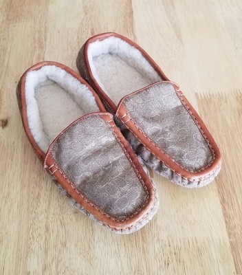 coach moccasin slippers