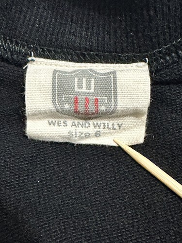 Wes And Willy Boy’s Black Rock N Roll Zip Front Jacket Size 6 - Picture 9 of 12