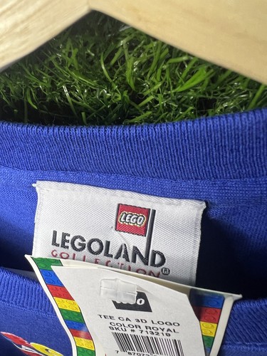 Vintage Legoland California T Shirt Blue 1999 Theme park Promo NWT 14/16 RARE - Picture 4 of 5