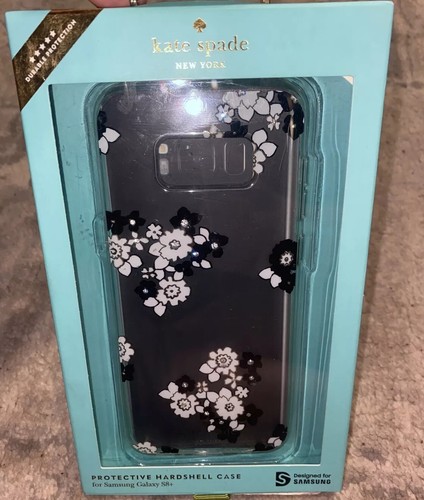 Neuf étui floral noir flexible Kate Spade pour Samsung Galaxy S8+ Plus - Photo 1/3