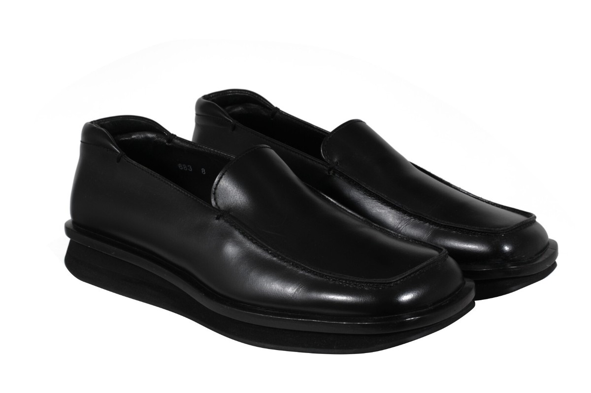 Prada Mens AW99 Vtg Square Toe Loafers US 9 UK 8 Black Prada Mens AW99 Vtg Square Toe Loafers US 9 UK 8 Black