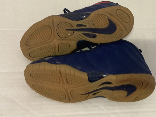 Nike Foamposite Pro Kids Shoes Size 2y 2 Blue Red White USA Olympics Boys j65 - Picture 6 of 7