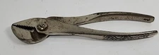 Rare Vintage 1940s Big C Craftsman 8" Slip Joint Angle Nose Pliers 40AM