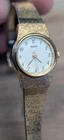 Vintage Seiko Ladies Gold Plated Quartz Watch, 24mm Case, New Battery, V401-1819