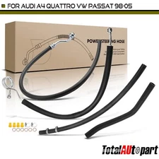 4x Power Steering Pressure & Return & Reservoir Hose for VW Passat Audi A4 1.8L