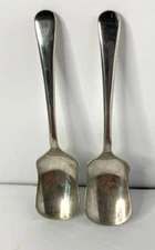 Set of 2 Vintage Electo-Plated Nickel Silver Honey Jelly Spoons EPNS 5"