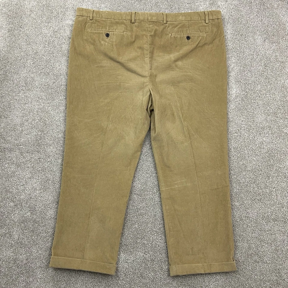 2- Pantalones de pana Lands End para hombre talla 46 con puños calce a medida gruesos elásticos Foto 4 de 4
