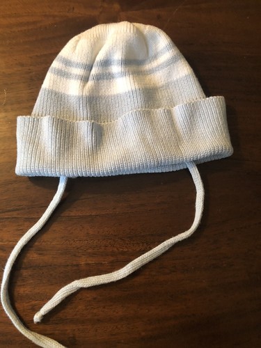 Satila From Sweden Baby Bonnet /hat Blue & White