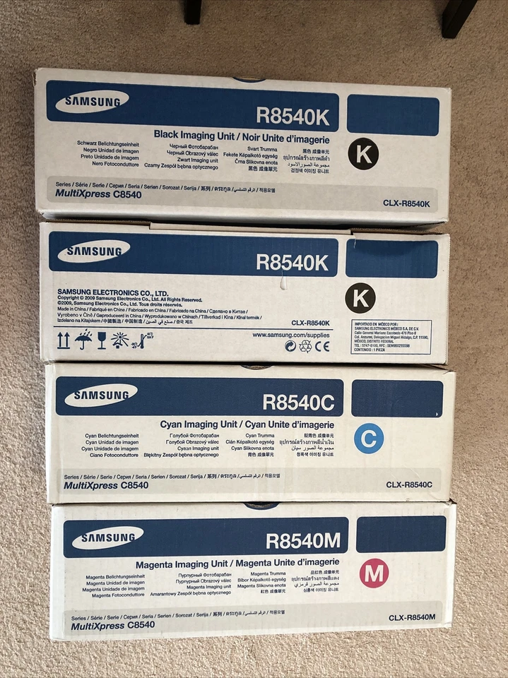 4-Nuevas Unidades de Imagen GENUINAS SAMSUNG CLX-8540 CLX-R8540 Nuevas Foto 2 de 2