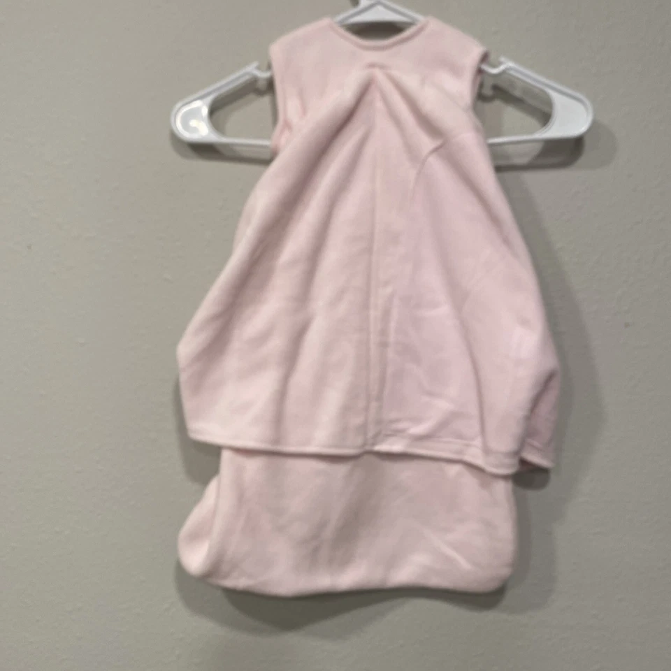 Saco de dormir Halo Baby Wrap NB rosa polar arriba abajo cremallera trasera es el mejor logotipo UAMS Foto 4 de 4