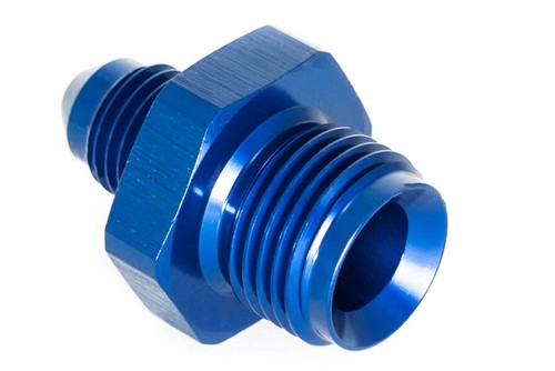 Thread Adapter 5/8"-18UNF to Dash 4 / -4 AN / JIC 4 Single Screw Blue - Picture 3 of 3