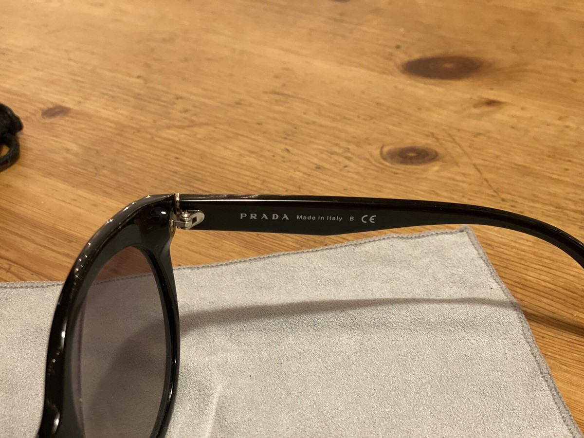 Prada Women's Black Designer Sunglasses SPR 230 56-20 1AB