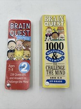 Brain Quest Grade 2 And 3 1,000 Questions  Math Ages 7-8, And 8-9, Lot Of 2