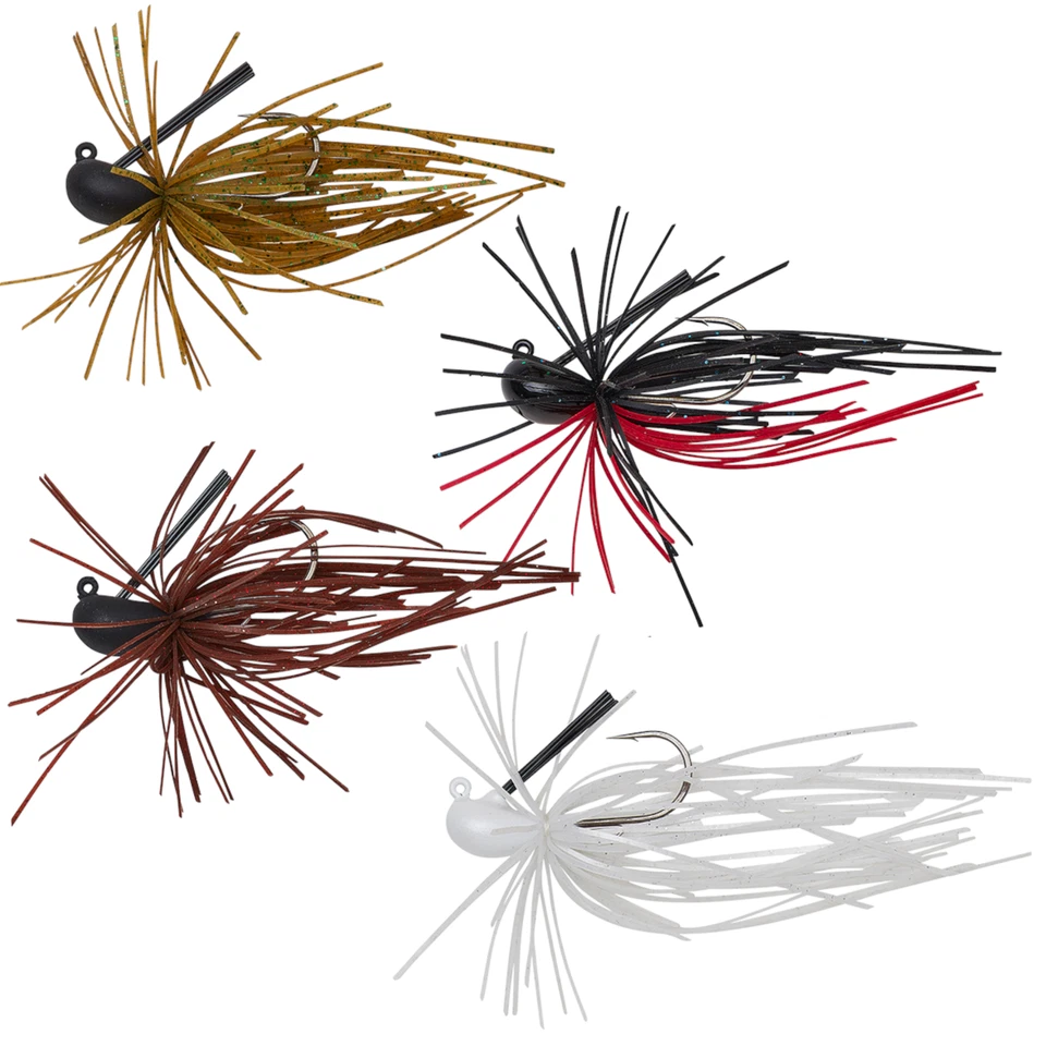 Savage Gear Jigkopf mit Franzen zum Raubfischangeln, Skirt Flirt Jig 6,5cm 10g