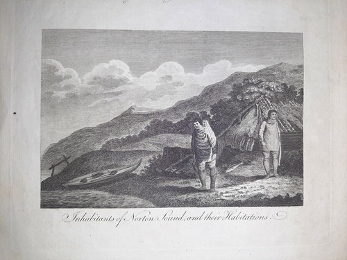 Inhabitants Norton Sound, Bering Strait Alaska/Thomas Banks Etching 1790 - Picture 3 of 4