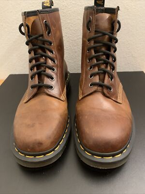 Dr Martens 22828 Air Wair Brown Leather Boot Men's Sz 10 | eBay