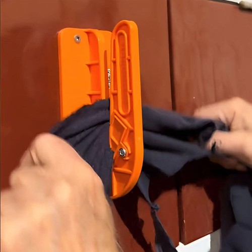 Wall-Mounted Rag Cutter, The Orange Rag Cutter, Plastic Rag Cutter Wall Mount IW - Picture 3 of 30