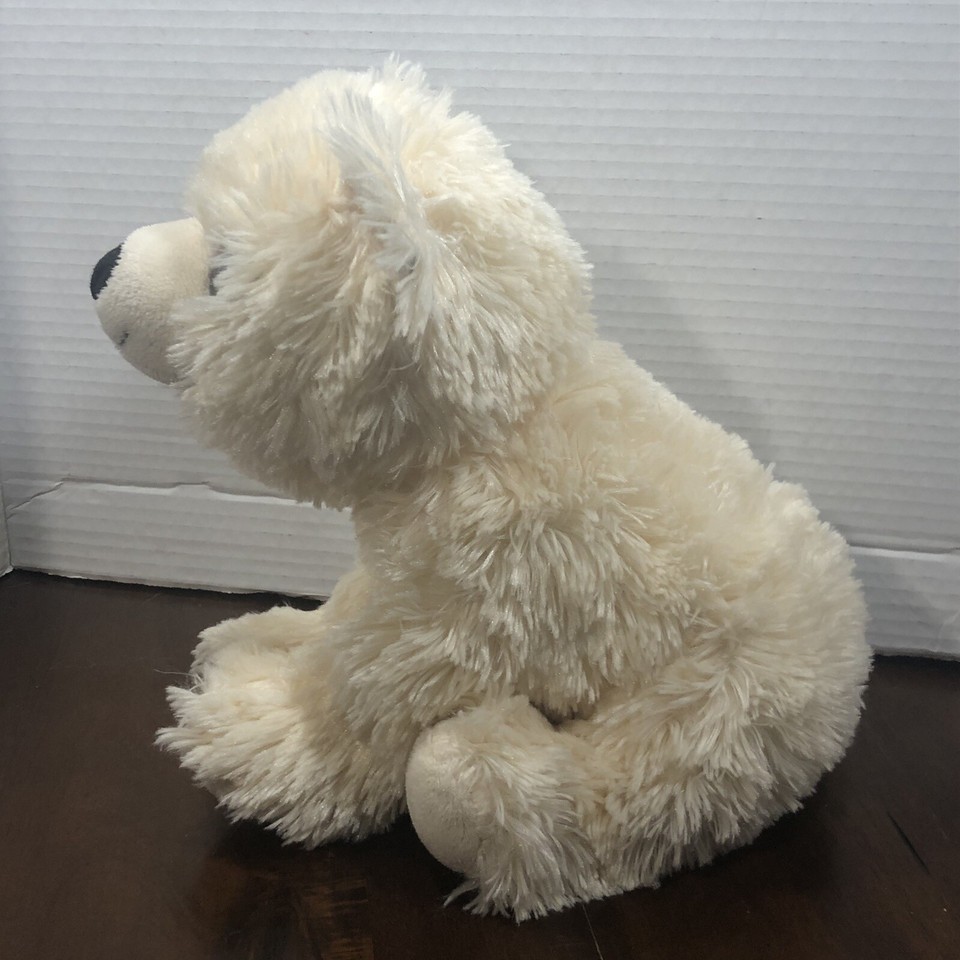 The Petting Zoo Polar Bear Plush Stuffed Animal White Beige Soft Floppy