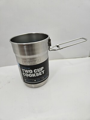 Stanley Stainless Steel Camp Two Cup Cookset  Nesting Set Outdoors Camp