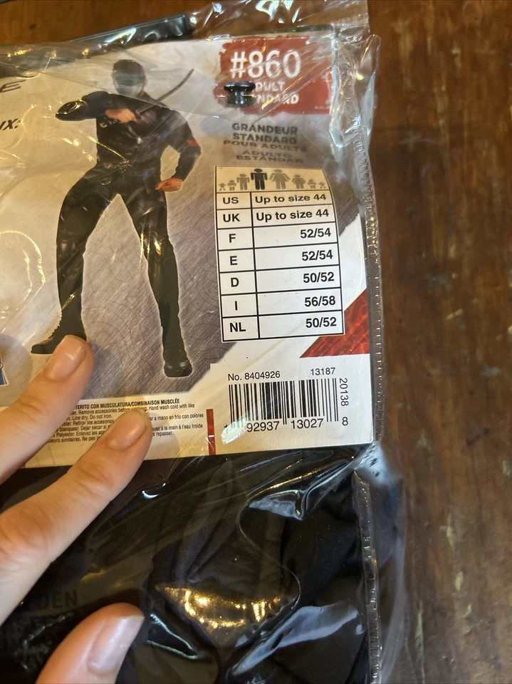 Disfraz Ojos de Serpiente Adulto GI Joe Halloween Vestido Elegante Caja 12 Foto 3 de 3